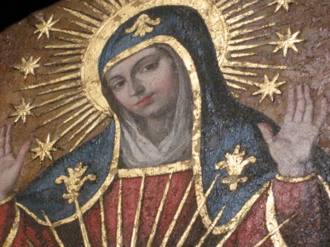 Fresco of Virgin Mary in Cathedral of Córdoba, Spain